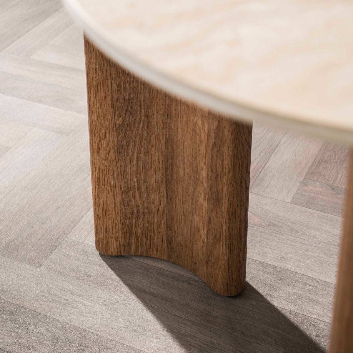 Eettafel Curvo Ovaal | Keramiek travertin