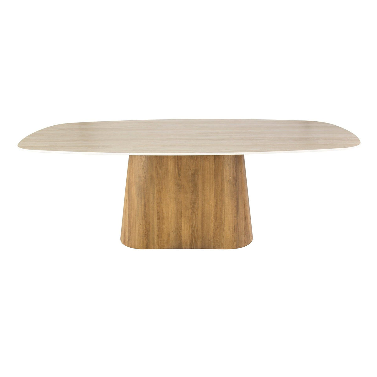 Eettafel Centro Ovaal | 3D keramiek travertin