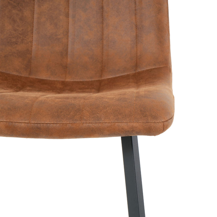 Eetkamerstoel Minsk – Microleder Cognac