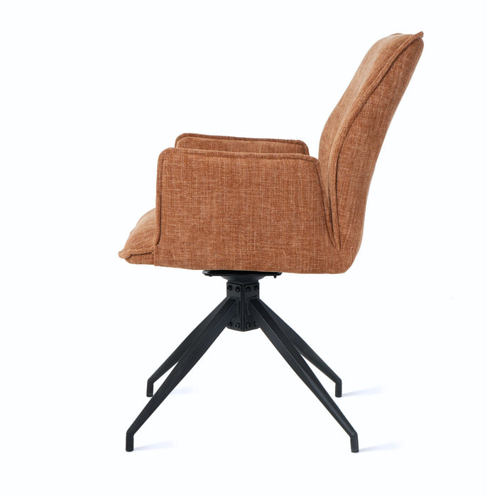 Eetkamerstoel Jill – Stof Roest