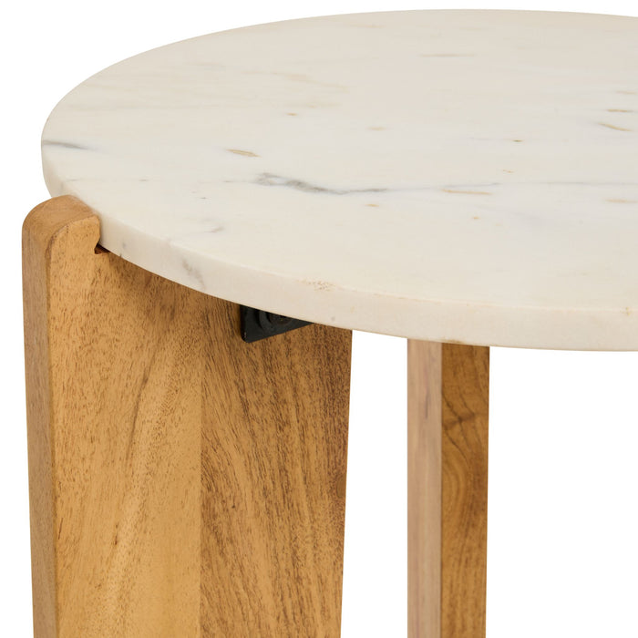 Bijzettafel Lila | Lichtbruin Ø39cm