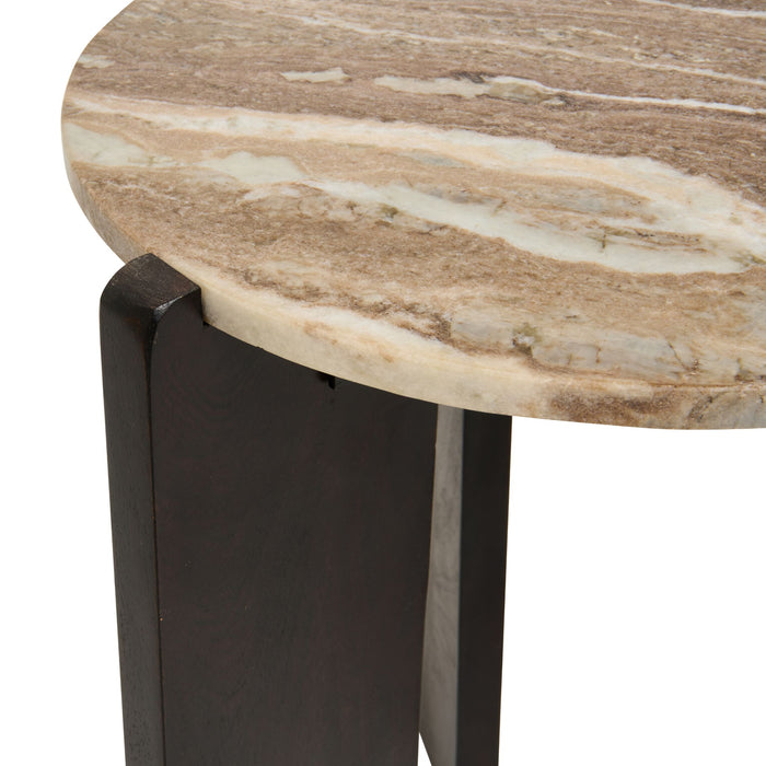 Bijzettafel Lila | Donkerbruin Ø39cm