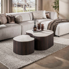 Salontafelset Ceramo Medio | Donkerbruin keramiek