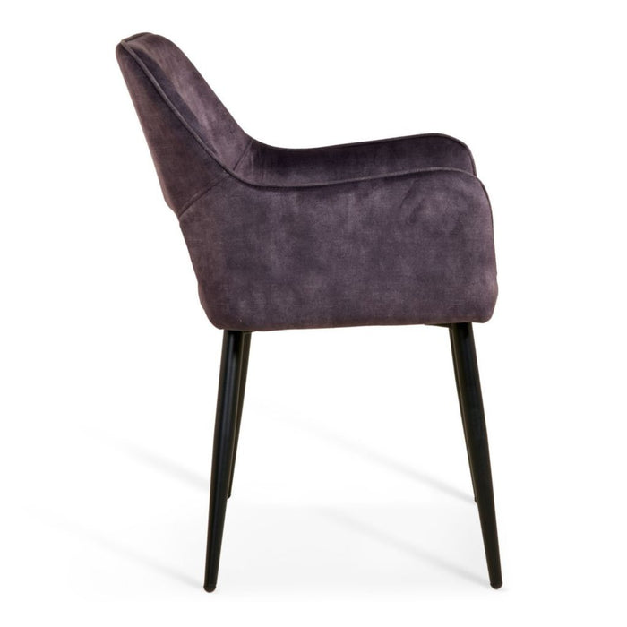 Eetkamerstoel Ray – Velvet Antraciet
