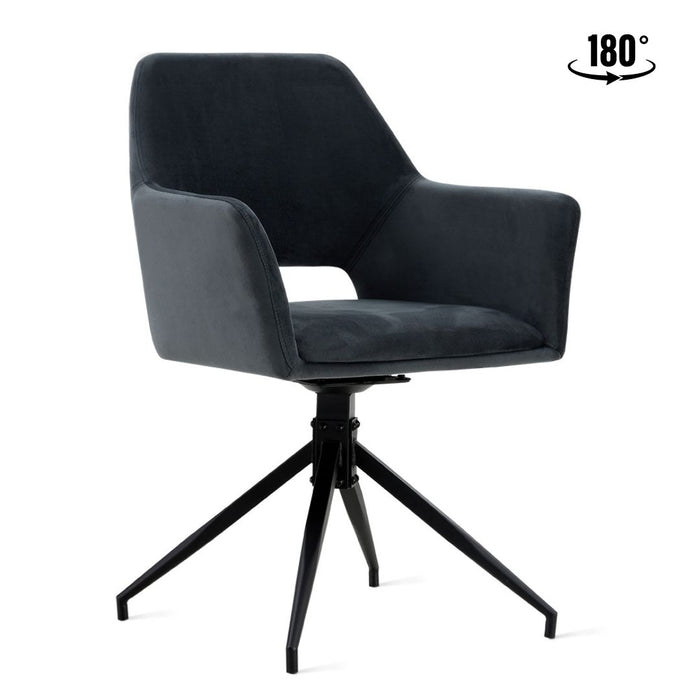 Eetkamerstoel Tess – Velvet Antraciet