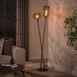 Vloerlamp Serene 2L | Sienna Bruin