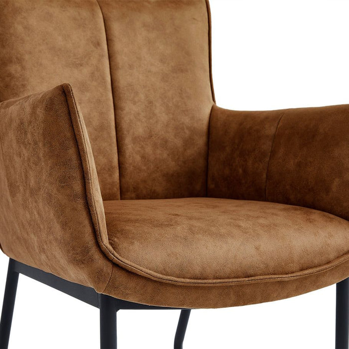 Eetkamerstoel Thomas – Microleder Cognac