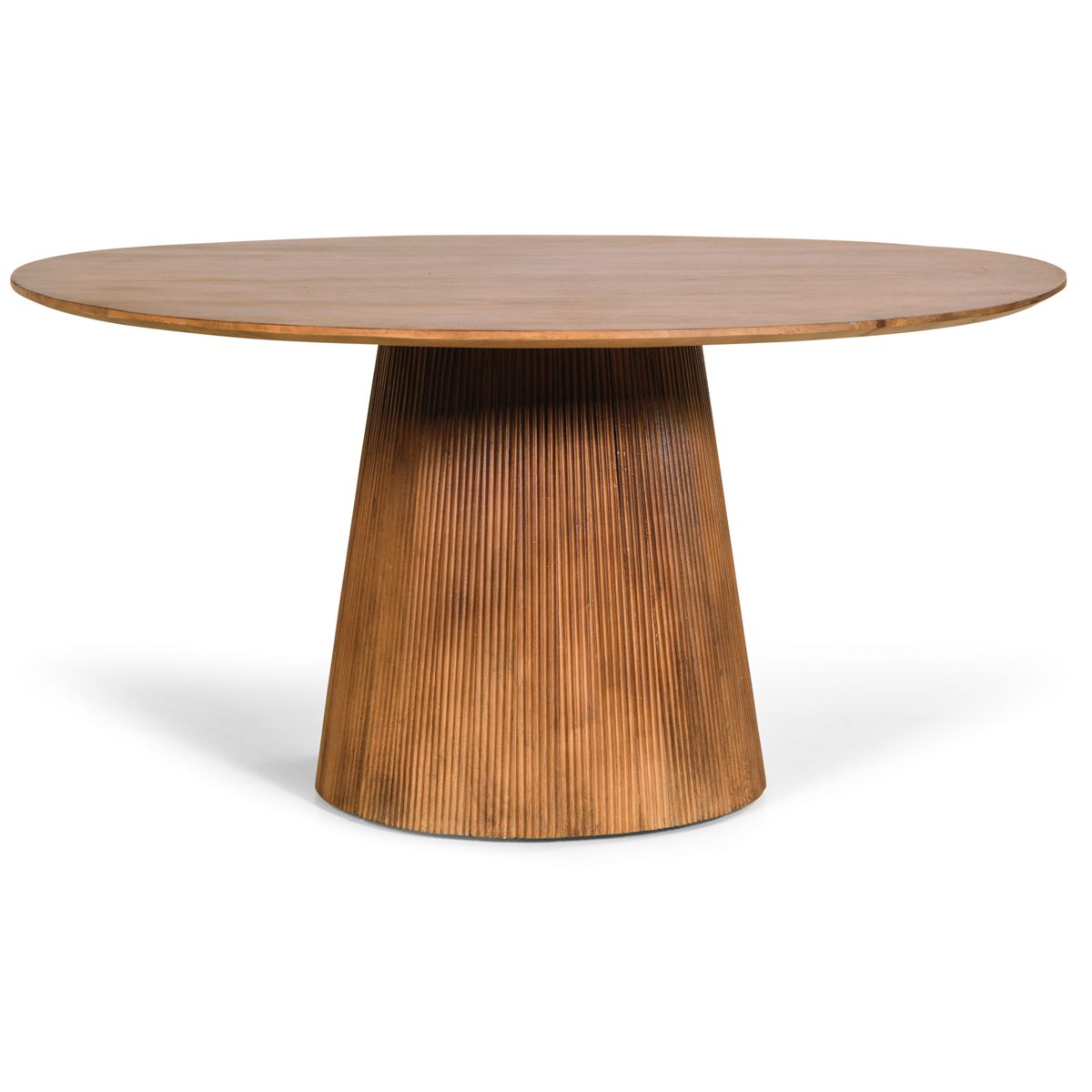 Eettafel Mokka Rond | Lichtbruin