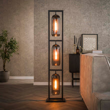 Vloerlamp Smoke Mesh 3L | 158cm
