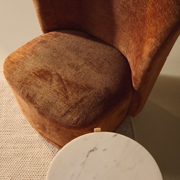 Fauteuil Claire – Velvet Roest