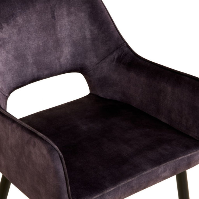 Eetkamerstoel Ray – Velvet Antraciet