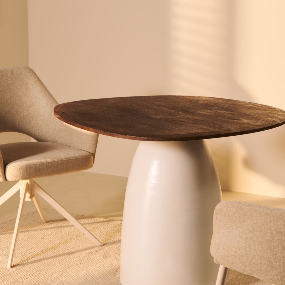 Eettafel Bora | Brown & Beige
