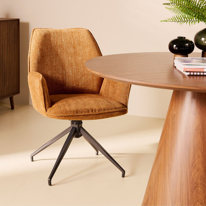 Eetkamerstoel Jill – Stof Roest