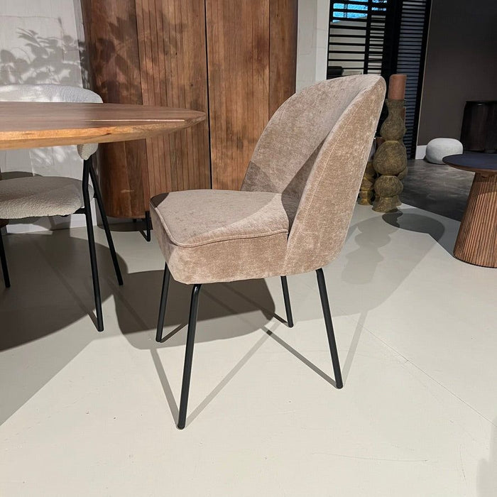 Eetkamerstoel Mona - Stof Taupe