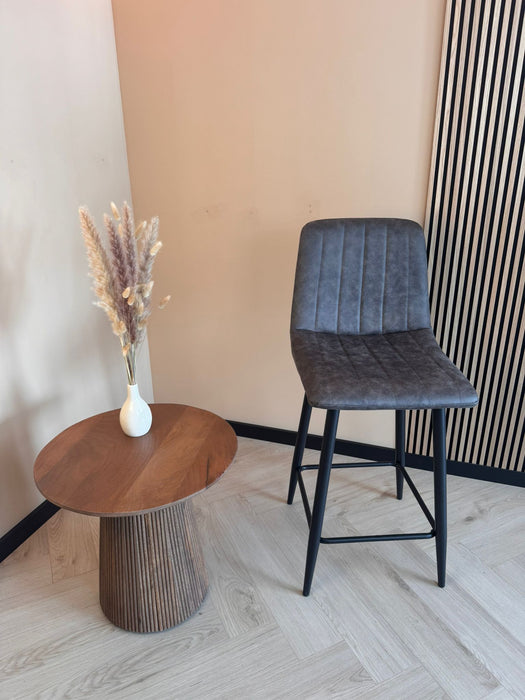 Barkruk Jax – Microleder Antraciet