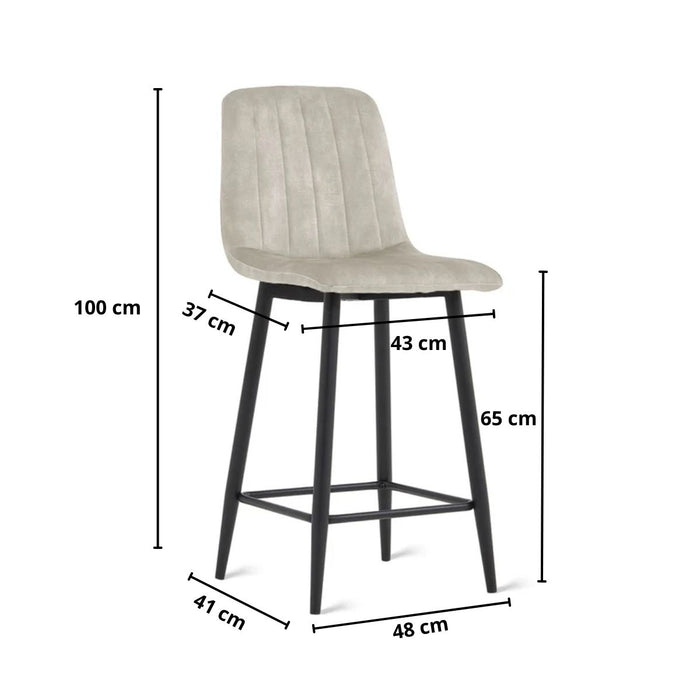 Barkruk Jax – Velvet Taupe