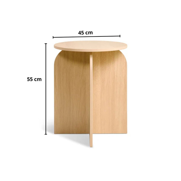Bijzettafel Felix | Naturel Ø45cm