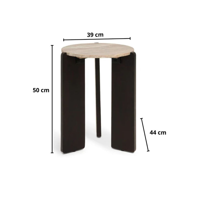 Bijzettafel Lila | Donkerbruin Ø39cm