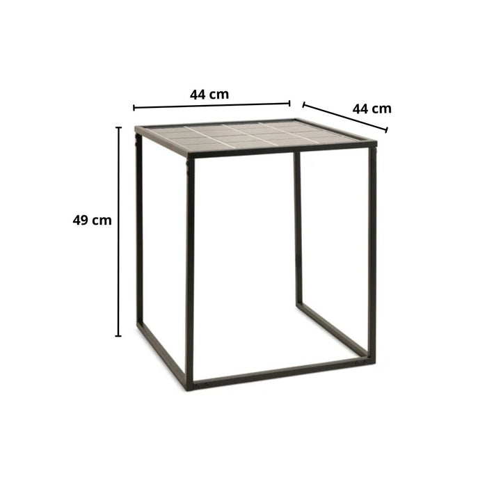 Bijzettafel Luca | Zwart 44cm