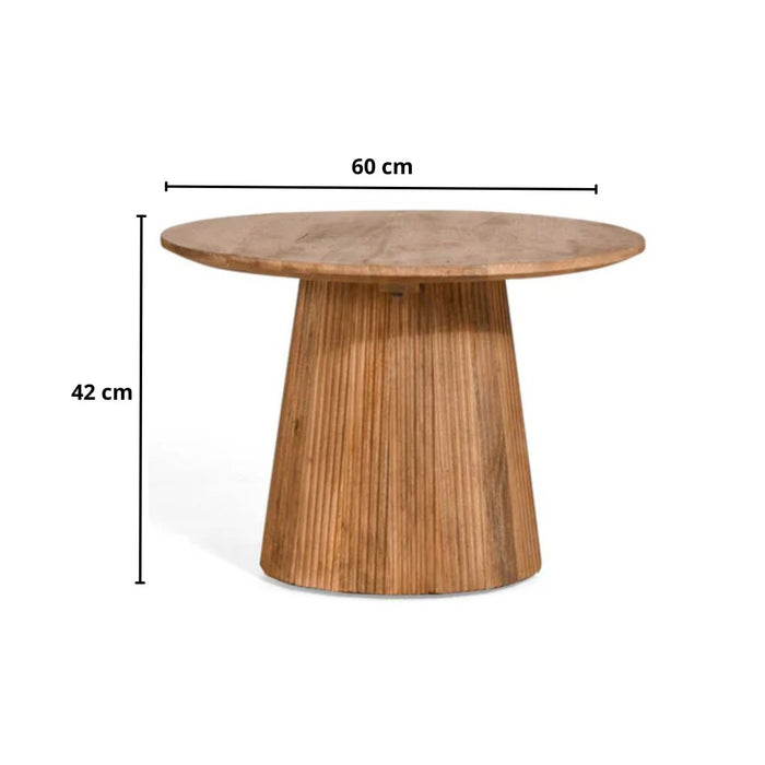 Bijzettafel Mokka | Lichtbruin Ø60cm