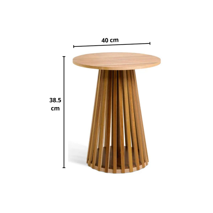 Bijzettafel Phiel | Naturel Ø40cm