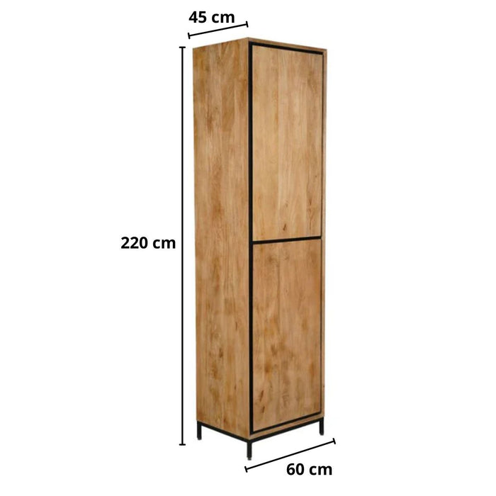 Boekenkast RichWood Dicht | Naturel 60cm