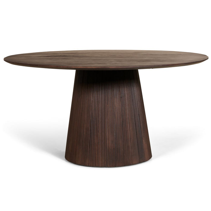 Eettafel Mokka Donkerbruin – Ø150cm | Rond