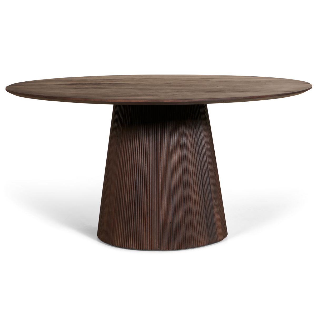 Eettafel Mokka Rond | Donkerbruin