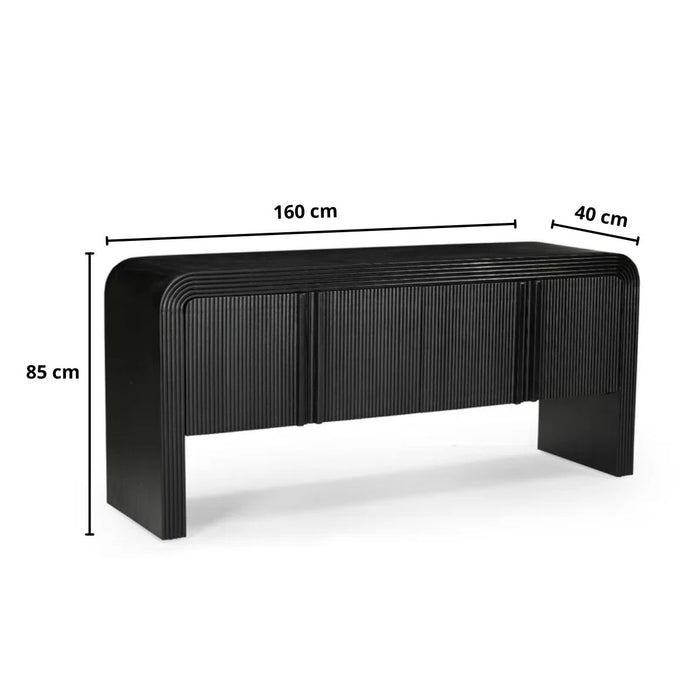 Dressoir Jacobb | Black 160cm