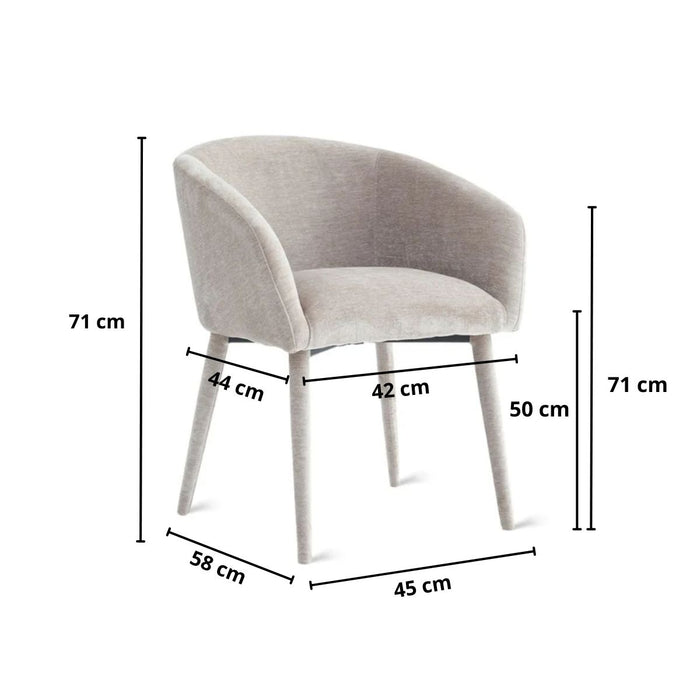 Eetkamerstoel Nova – Stof Beige