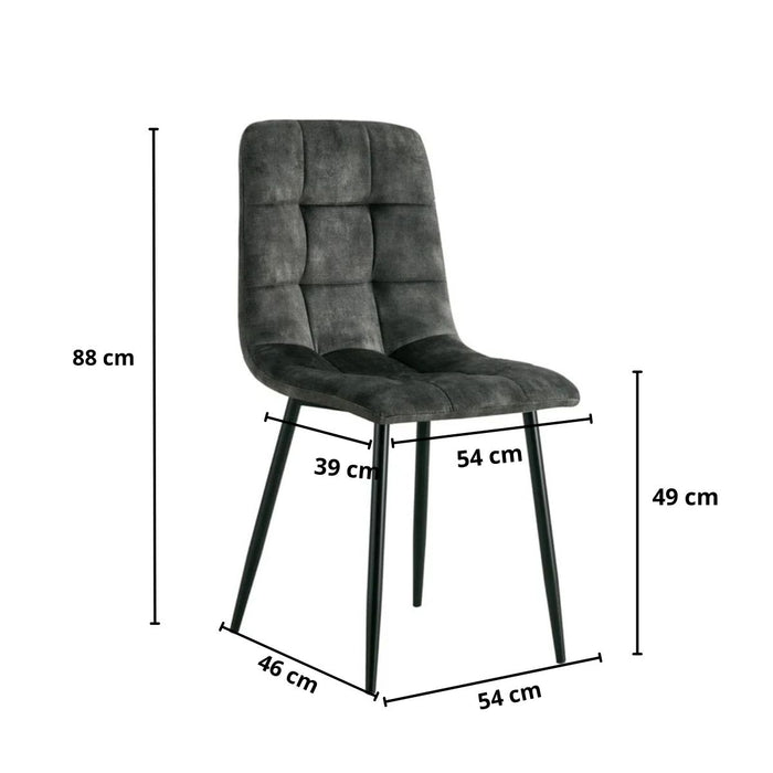 Eetkamerstoel Yerevan – Velvet Groen