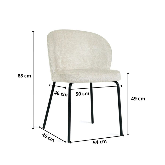 Eetkamerstoel Lio – Stof Beige