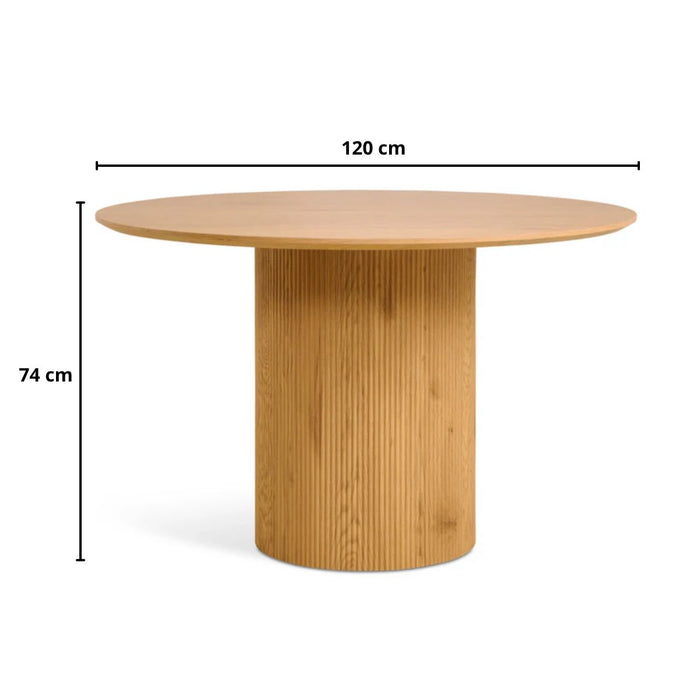 Eettafel Nora Naturel - Ø120cm | Rond
