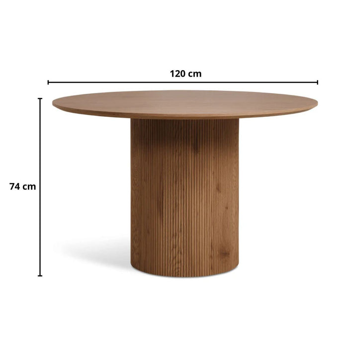 Eettafel Nora Walnoot – Ø120cm | Rond