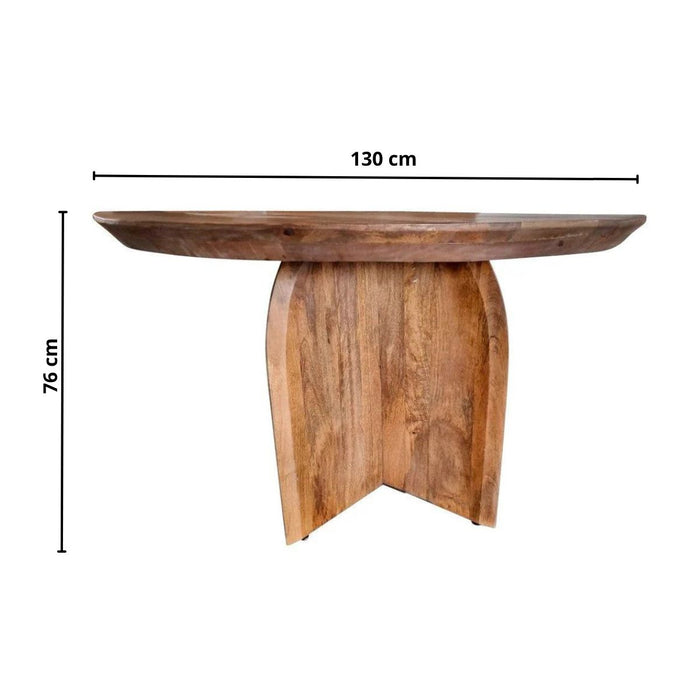 Eettafel Tense Naturel - 130cm | Rond