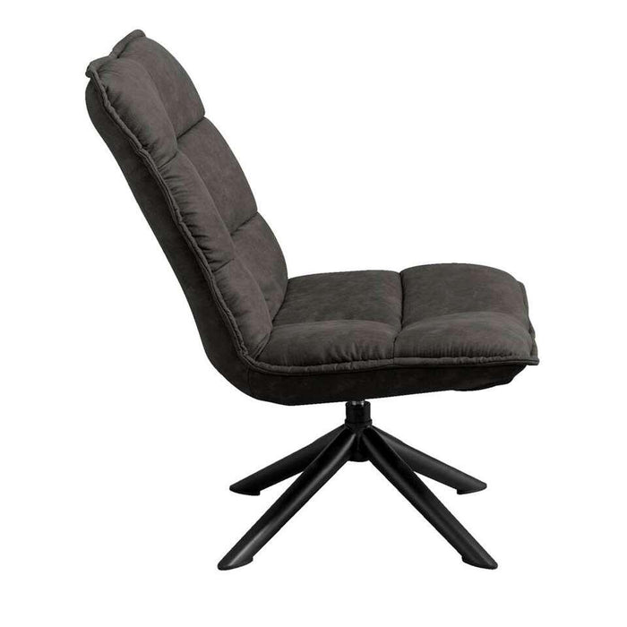 Fauteuil Lucas – Microleder Antraciet