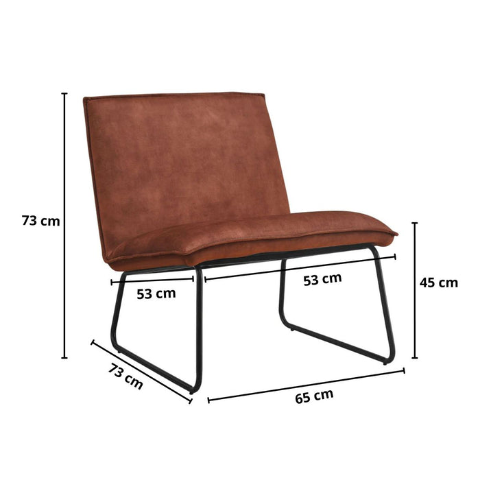 Fauteuil James – Velvet Roest