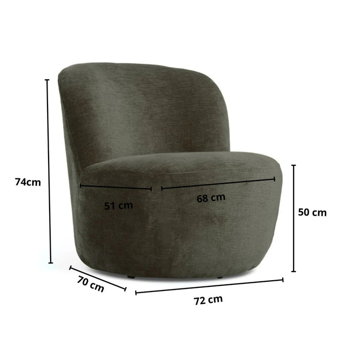 Fauteuil Marc – Velvet Vintage Groen