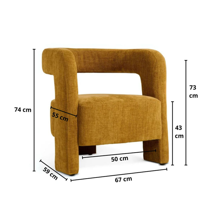Fauteuil Numi – Stof Oker