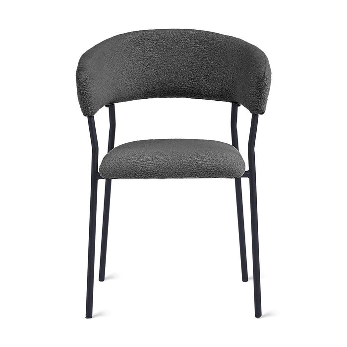 Eetkamerstoel Ava – Bouclé Antraciet