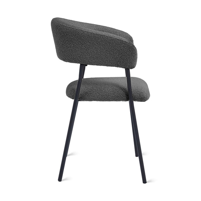 Eetkamerstoel Ava – Bouclé Antraciet