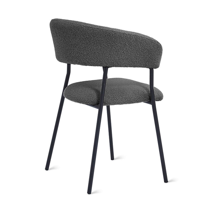 Eetkamerstoel Ava – Bouclé Antraciet