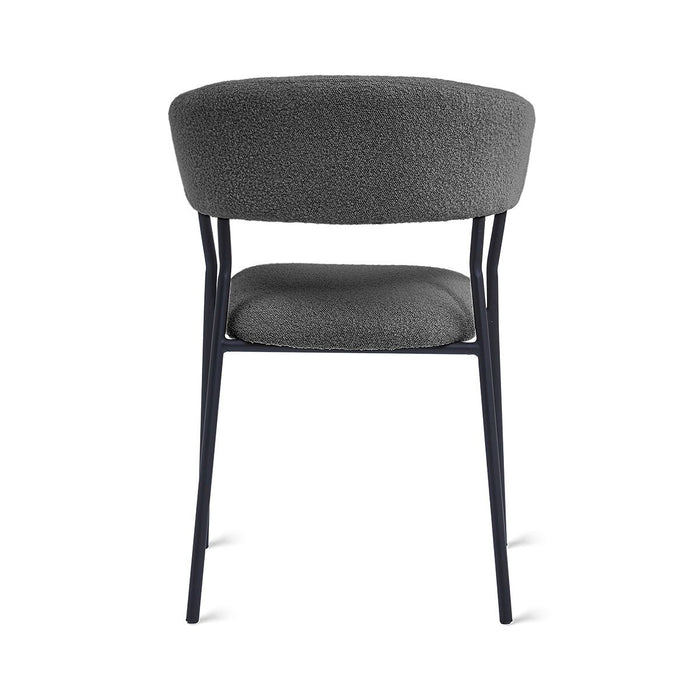 Eetkamerstoel Ava – Bouclé Antraciet