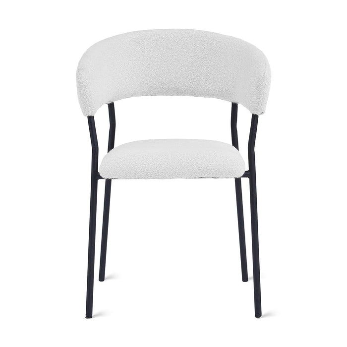 Eetkamerstoel Ava – Bouclé Ivoor