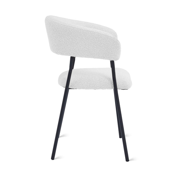 Eetkamerstoel Ava – Bouclé Ivoor