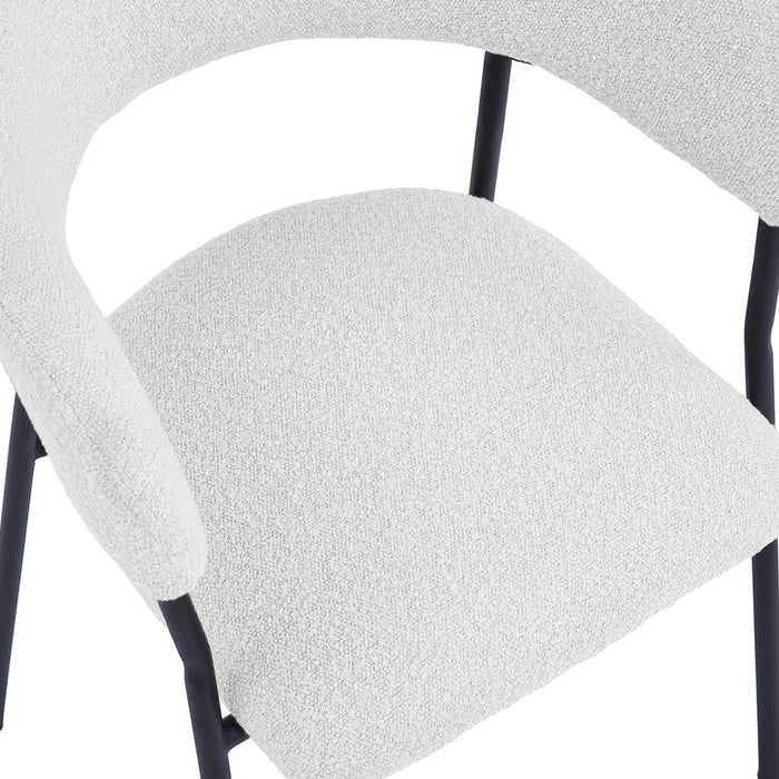 Eetkamerstoel Ava – Bouclé Ivoor