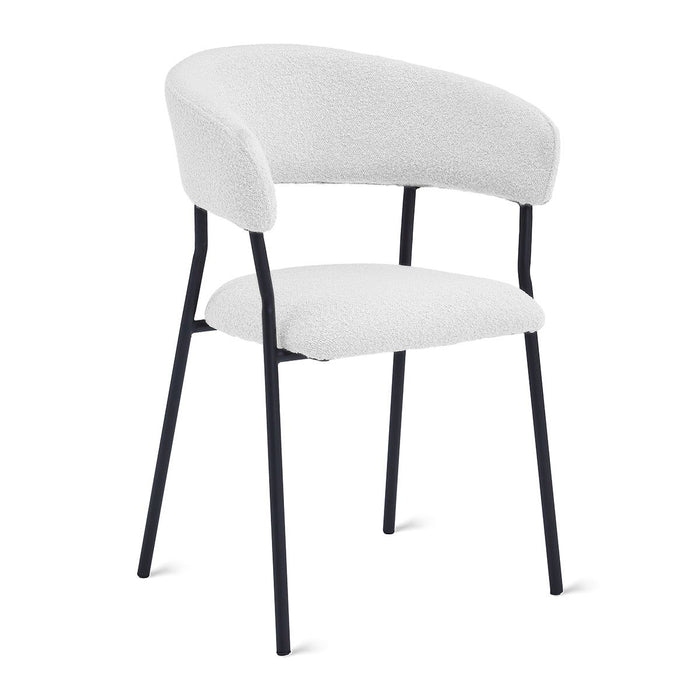 Eetkamerstoel Ava – Bouclé Ivoor