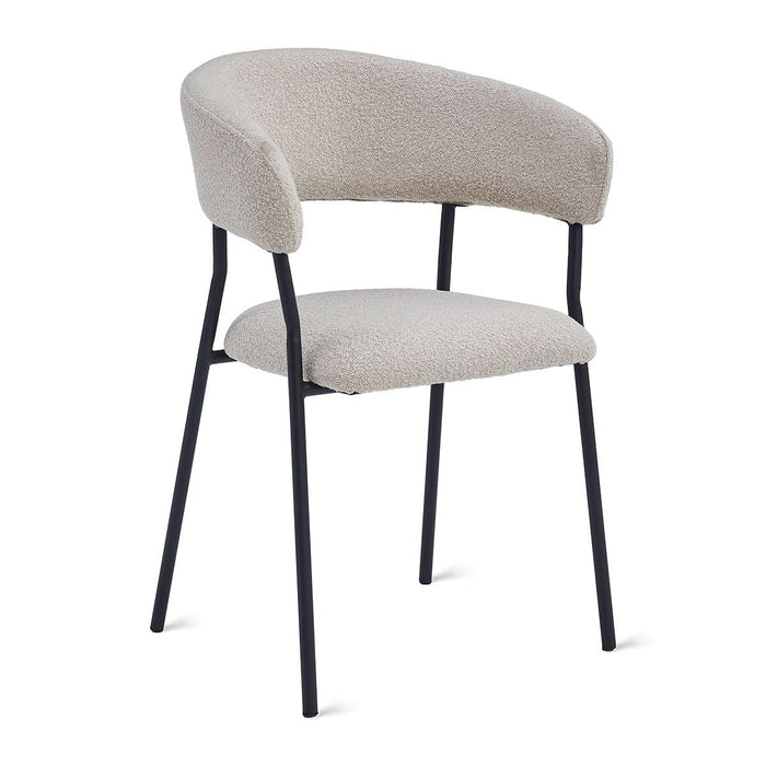 Eetkamerstoel Ava – Bouclé Taupe