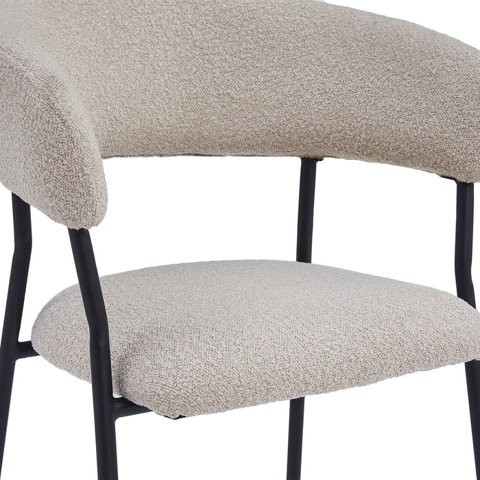 Eetkamerstoel Ava – Bouclé Taupe