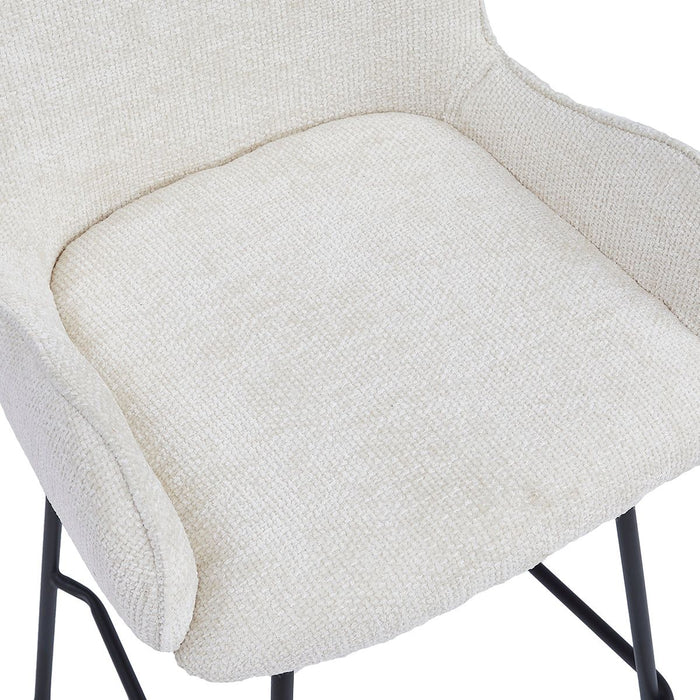 Barkruk Lily – Stof Ivoor